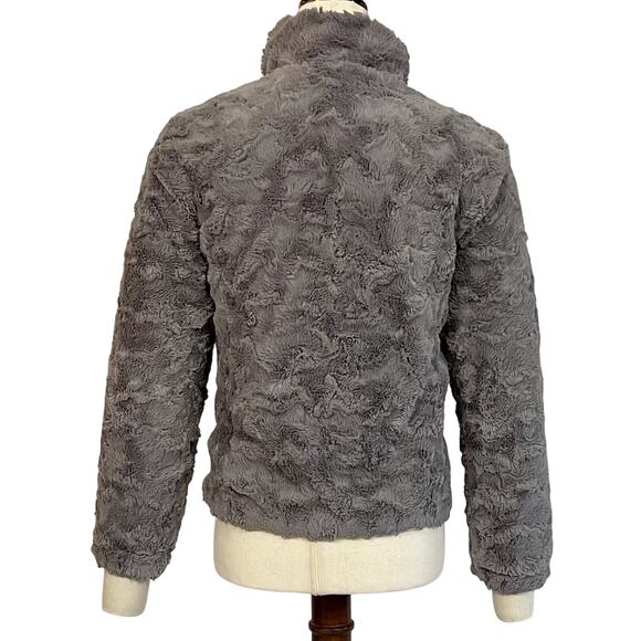 North Face Reversible Mossbud Swirl Jacket Girls M Fits Women XS Pink/Fur - Picture 8 of 15